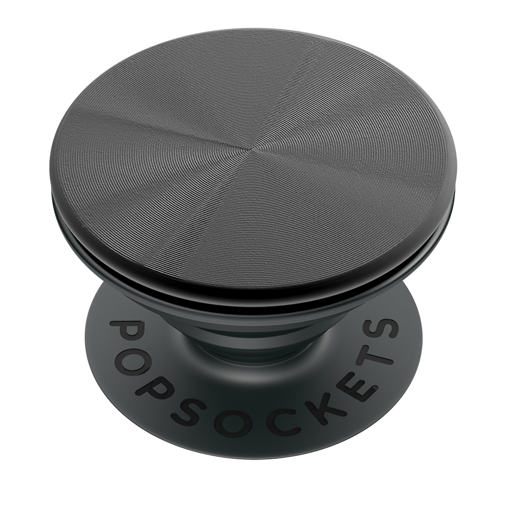 PopGrip Backspin Aluminum Black, PopSockets