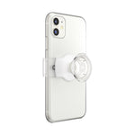 PopGrip Slide Stretch White and Clear OSFM, PopSockets
