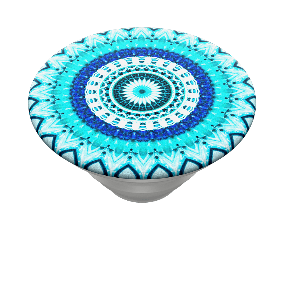 PopGrip Blue Floral Mandala