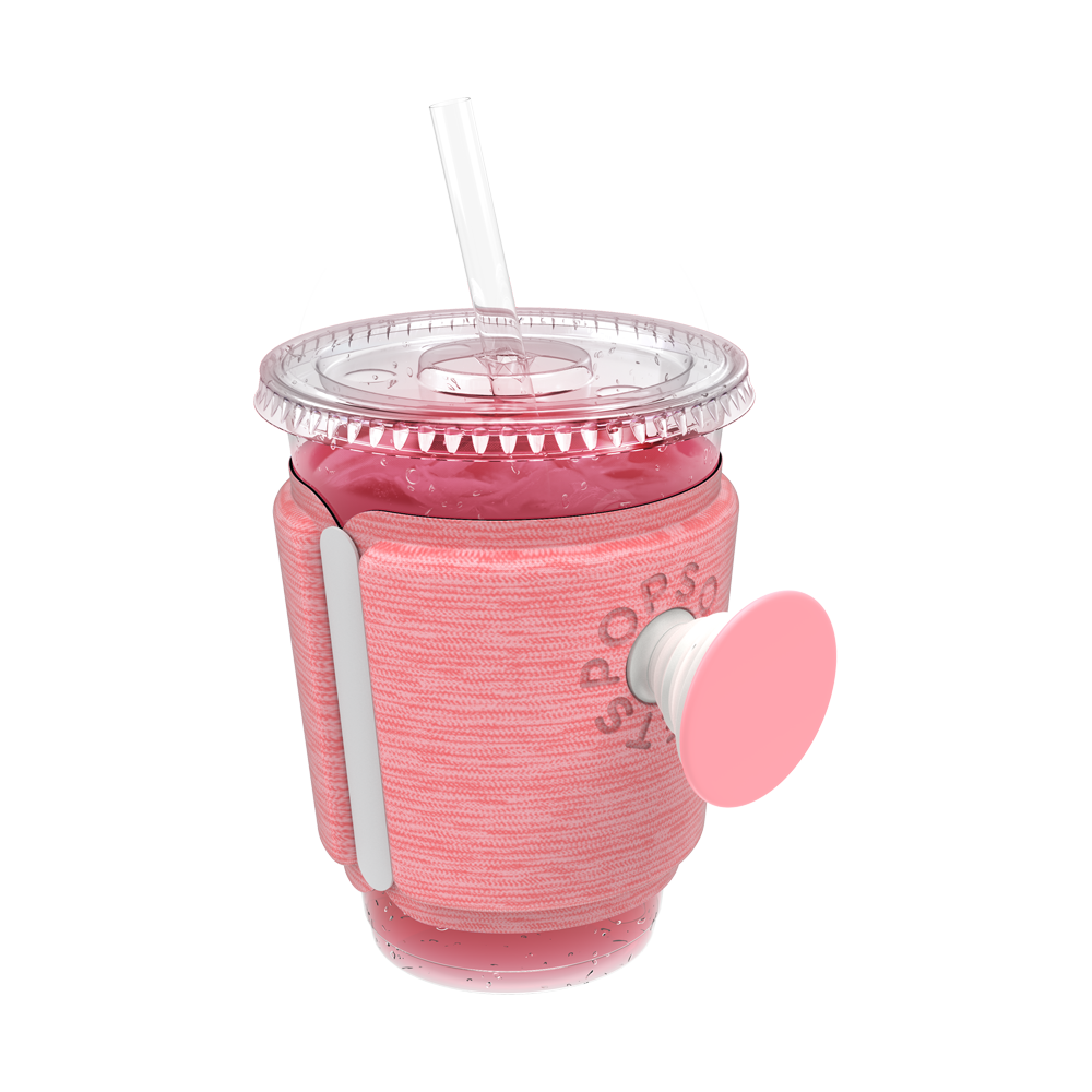 PopThirst Cup Sleeve Macaron Pink Melange, PopSockets