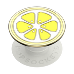 PopGrip Enamel Lemon Slice Yellow, PopSockets
