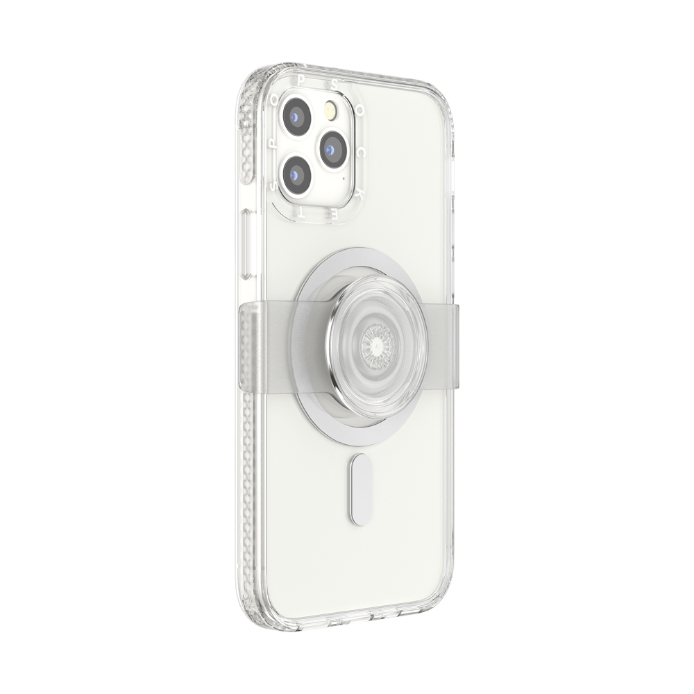 PopCase MagSafe Clear para iPhone 12/12 Pro, PopSockets