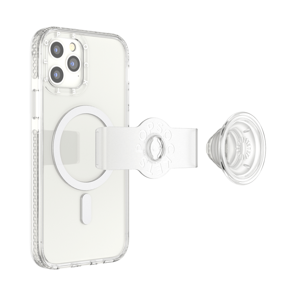 PopCase MagSafe Clear para iPhone 12/12 Pro, PopSockets